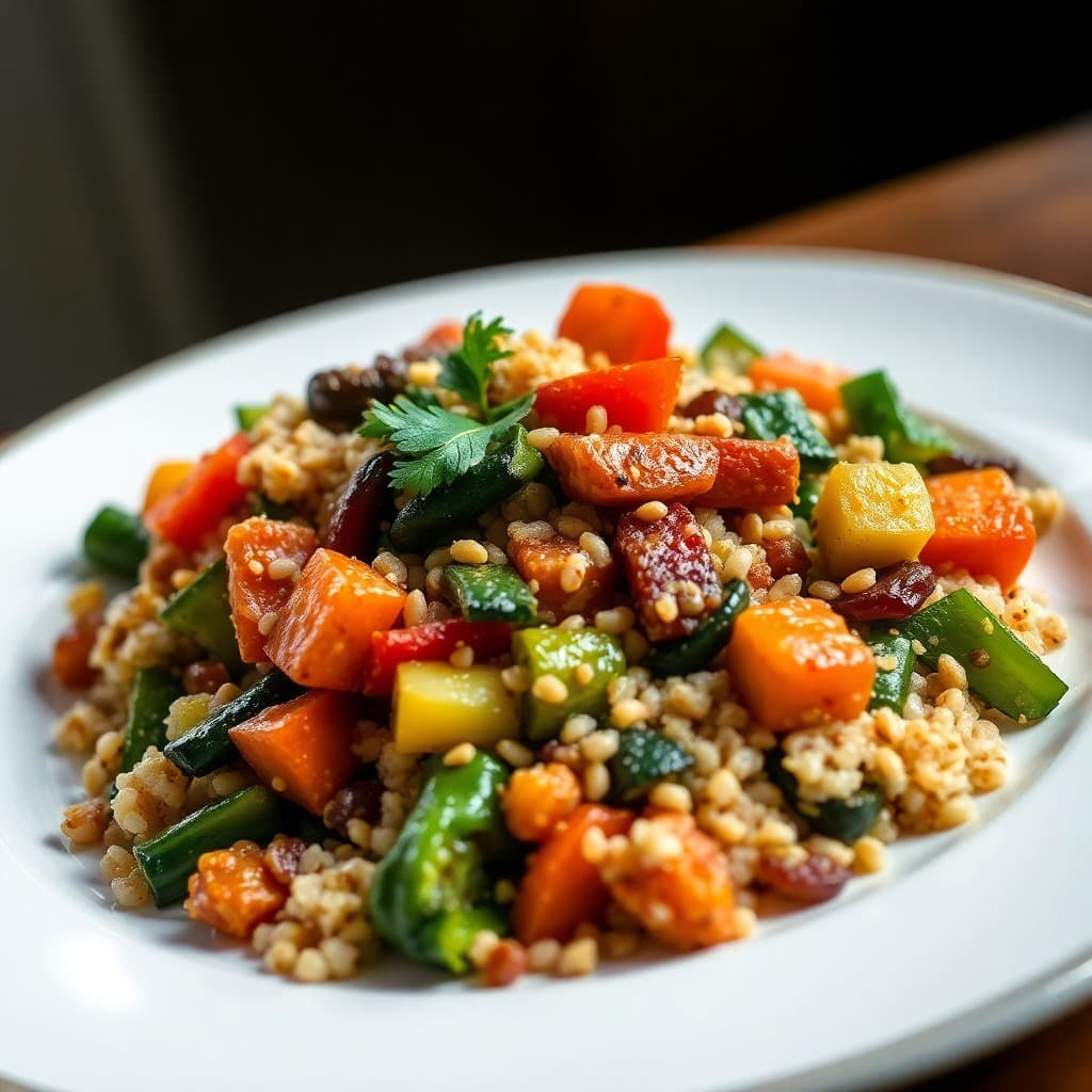 Winter Vegetable and Quinoa Stir-Fry