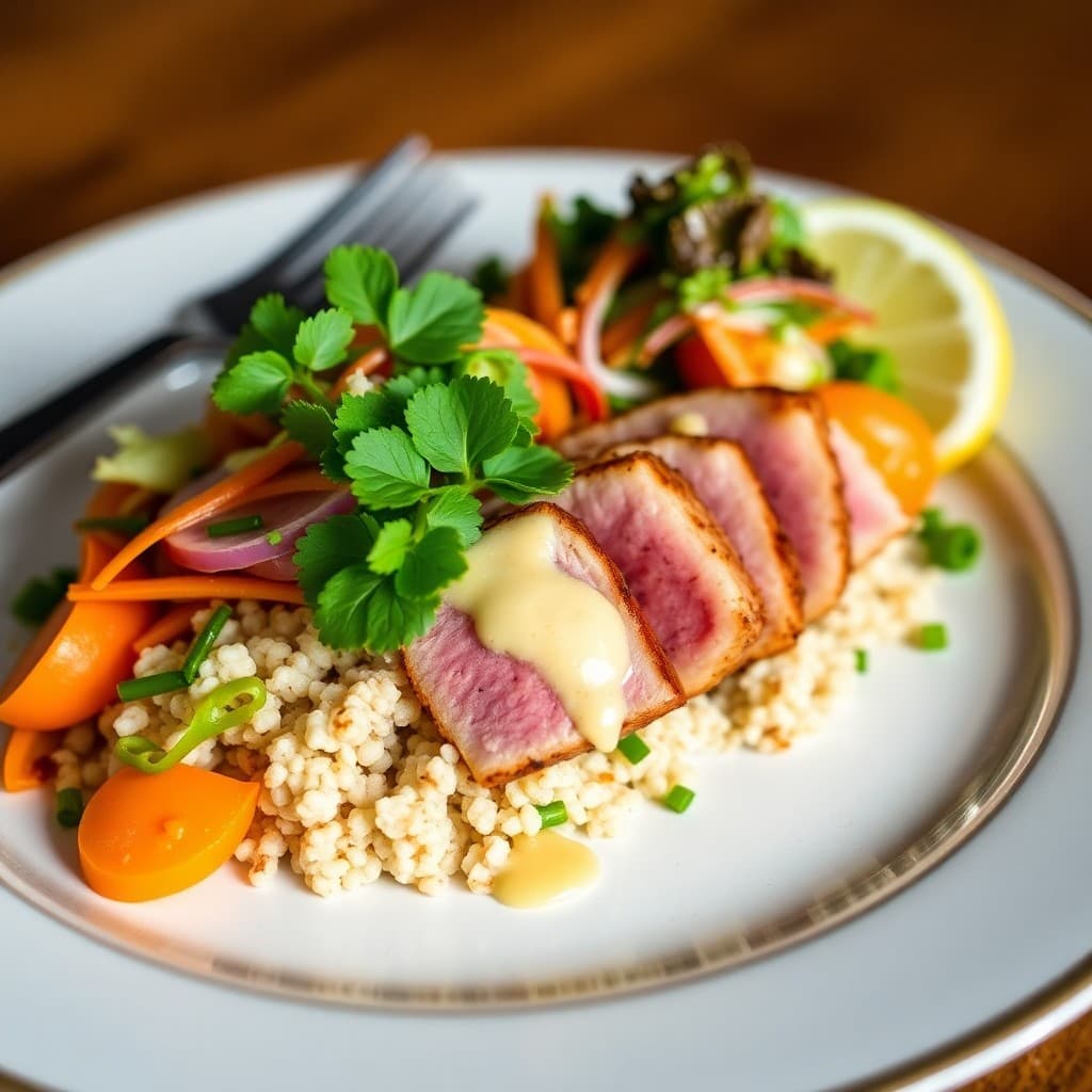Seared Tuna Poke Bowls