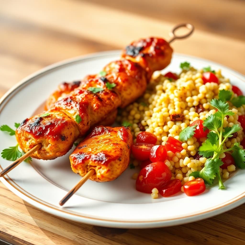 Moroccan-Inspired Chicken Skewers