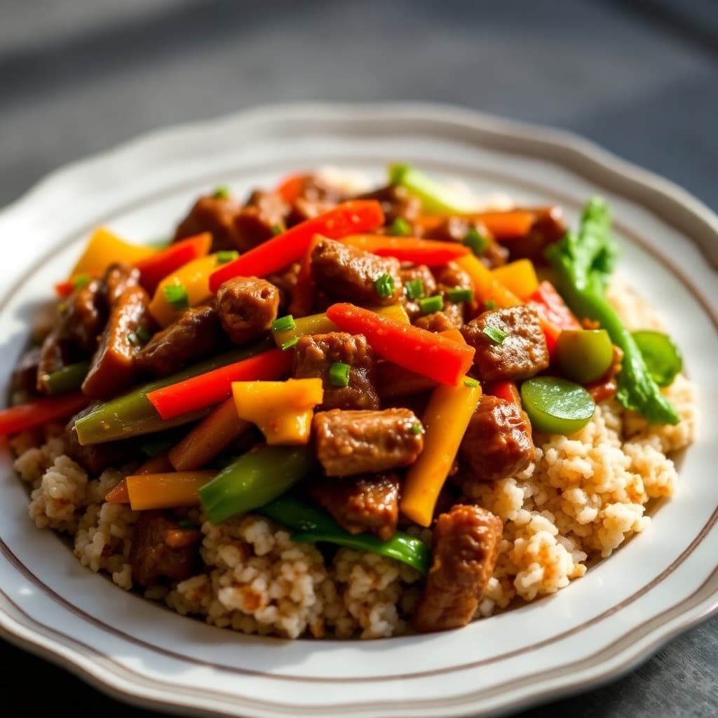 Zesty Korean Beef and Veggie Stir-Fry Bowls