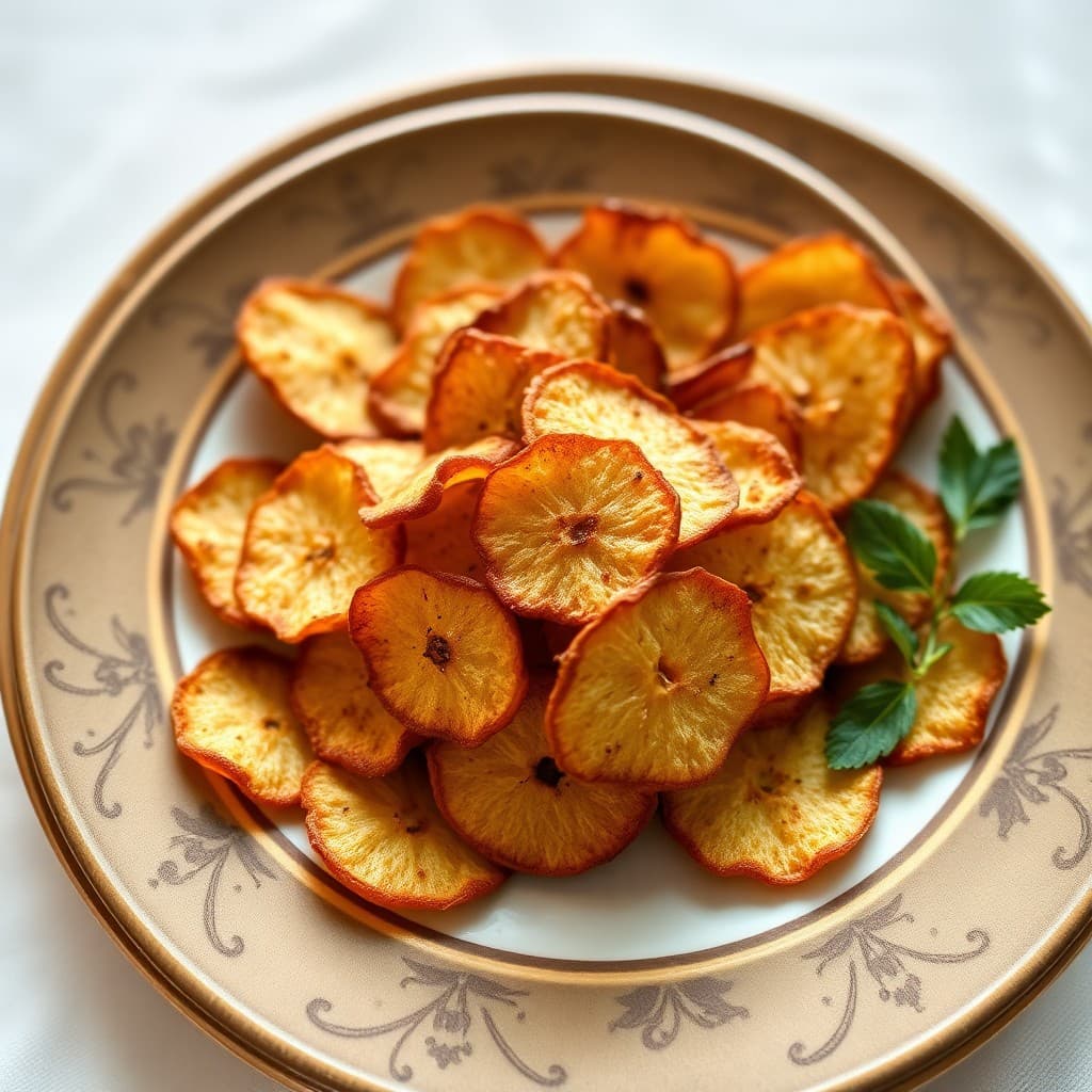 Baked Apple Cinnamon Chips
