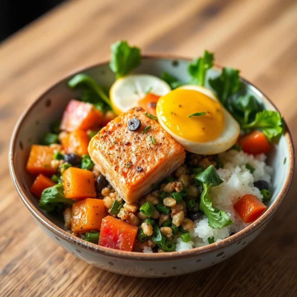 Satiating Salmon Breakfast Bowl
