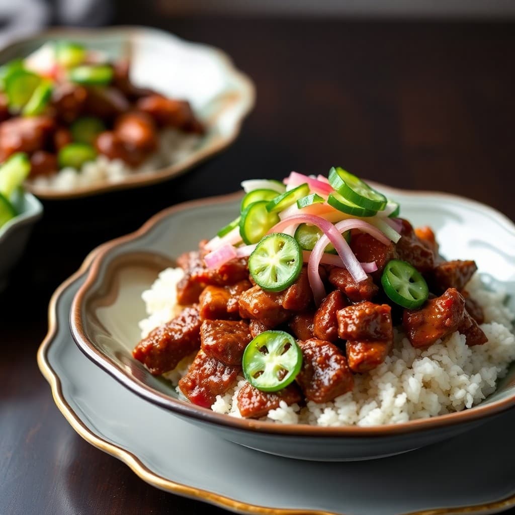 Spicy Korean Beef Bowls with Sesame Cucumber Salad