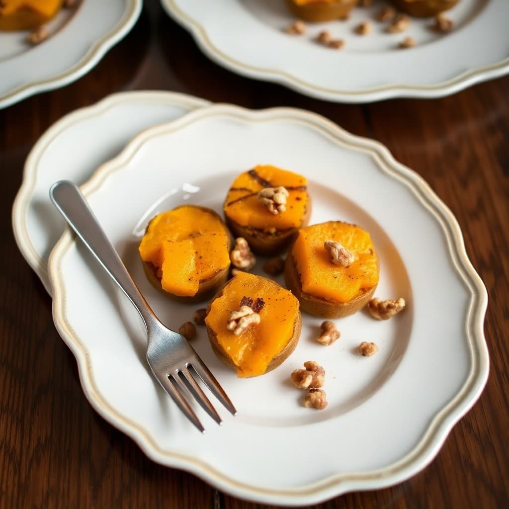 Roasted Butternut Squash and Walnut Bites