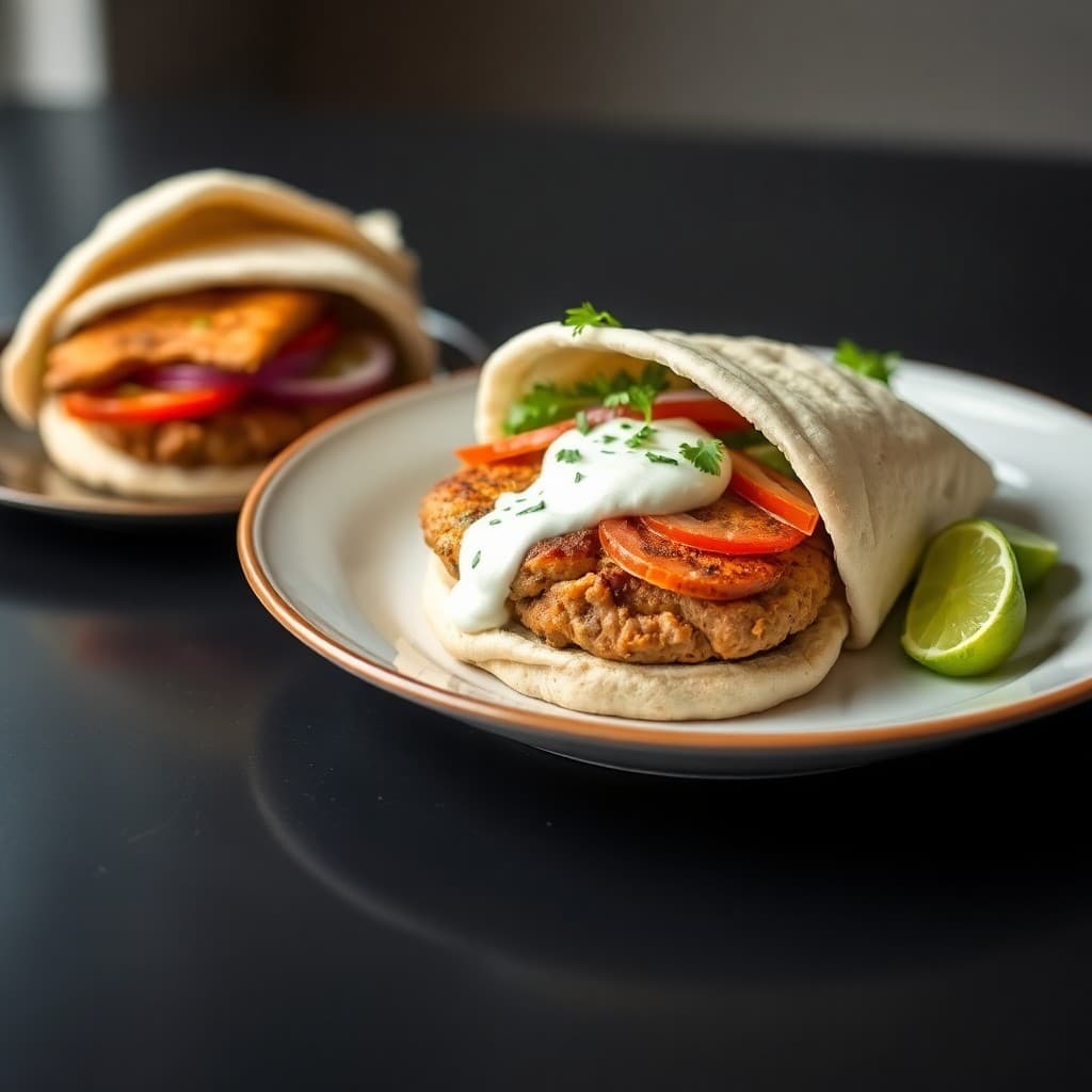 Zesty Mediterranean Chicken Burgers
