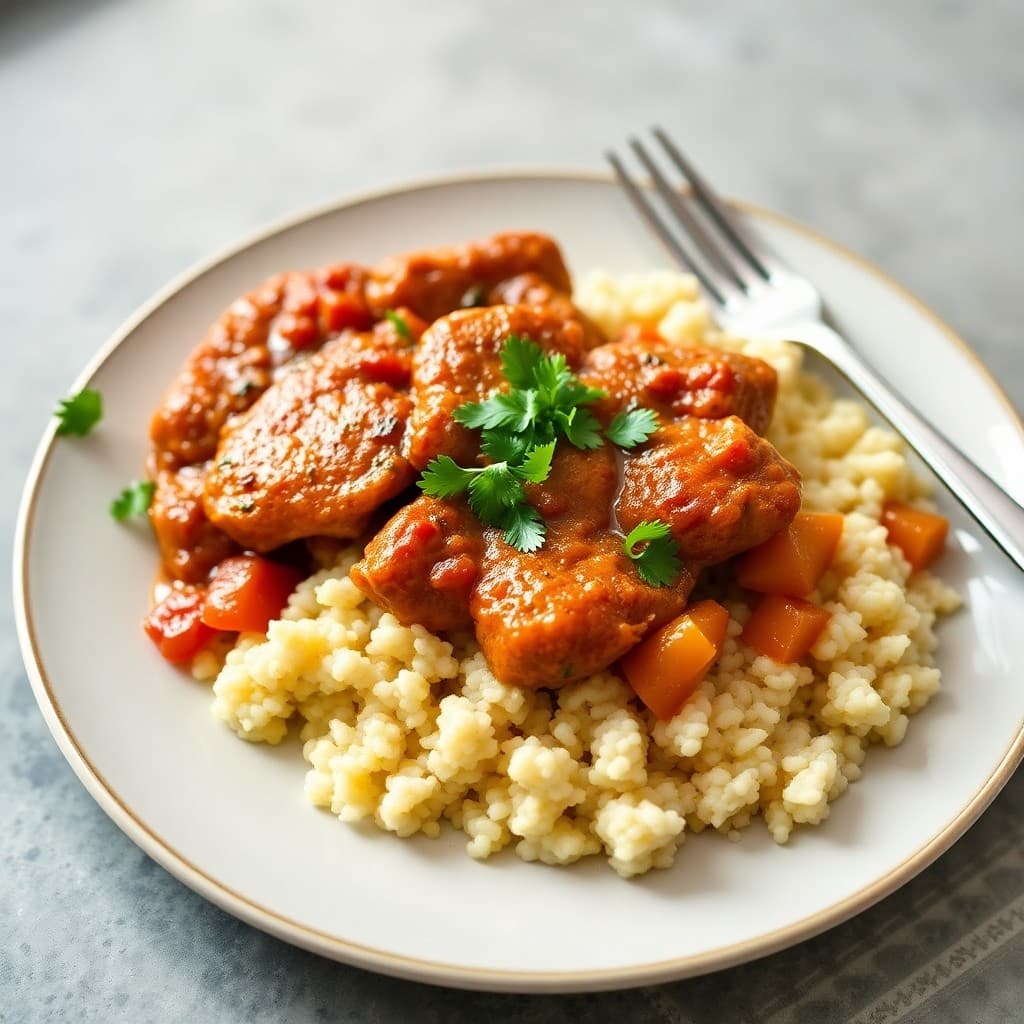 Moroccan-Spiced Chicken Tagine with Apricot Couscous