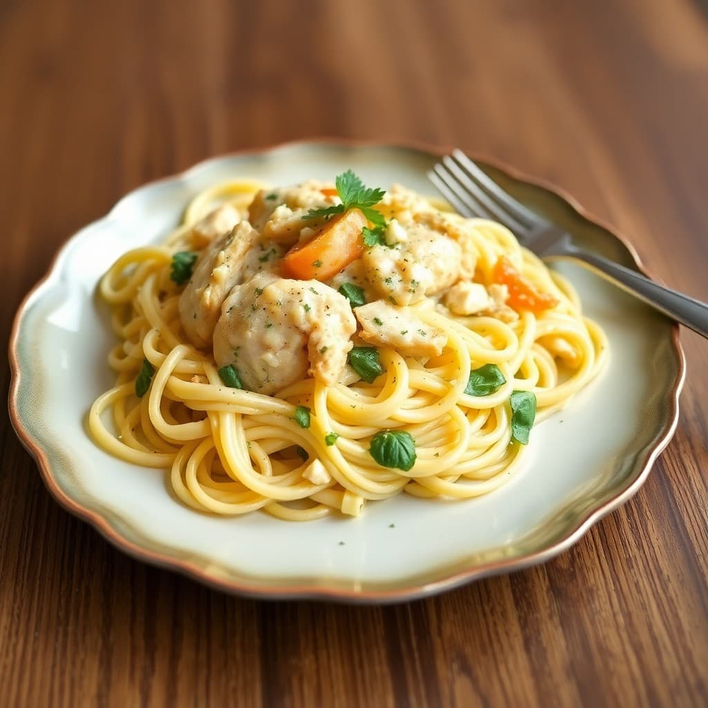 Zesty Lemon-Garlic Chicken Fettuccine Alfredo