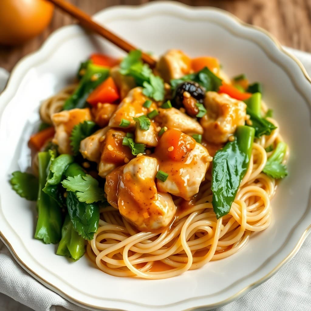 Sesame Ginger Chicken Noodle Bowls