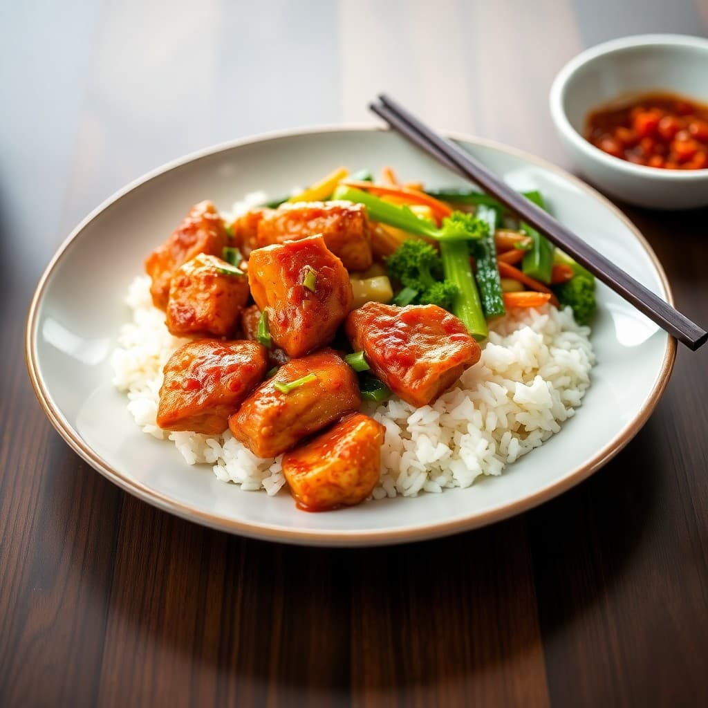 Spicy Korean Chicken Bowls