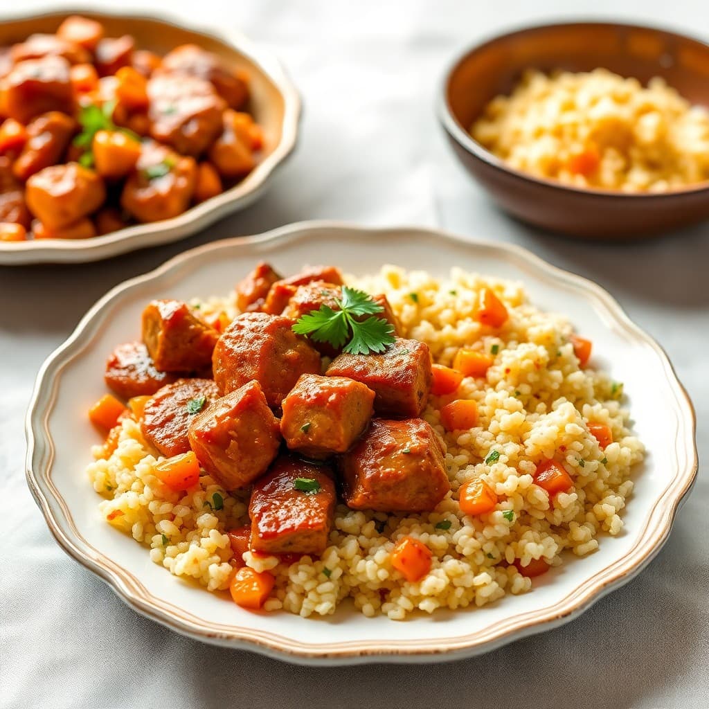 Moroccan-Style Chicken Tagine with Apricot Couscous