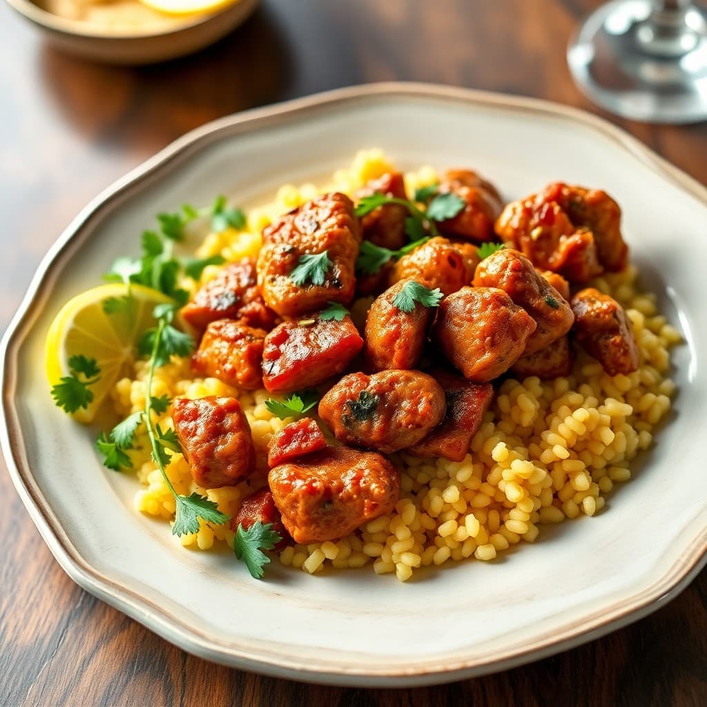 Moroccan-Spiced Chicken Tagine with Lemon Couscous