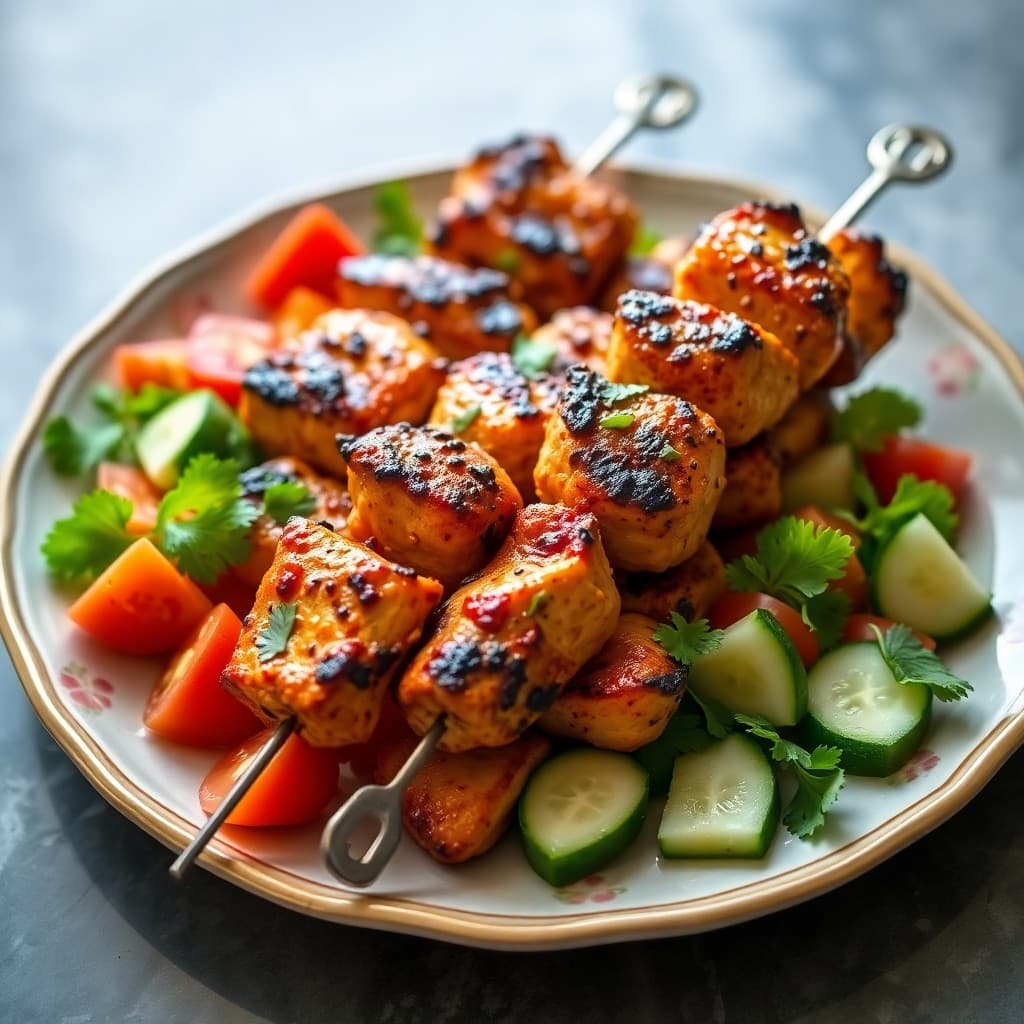 Vibrant Moroccan Chicken Skewers