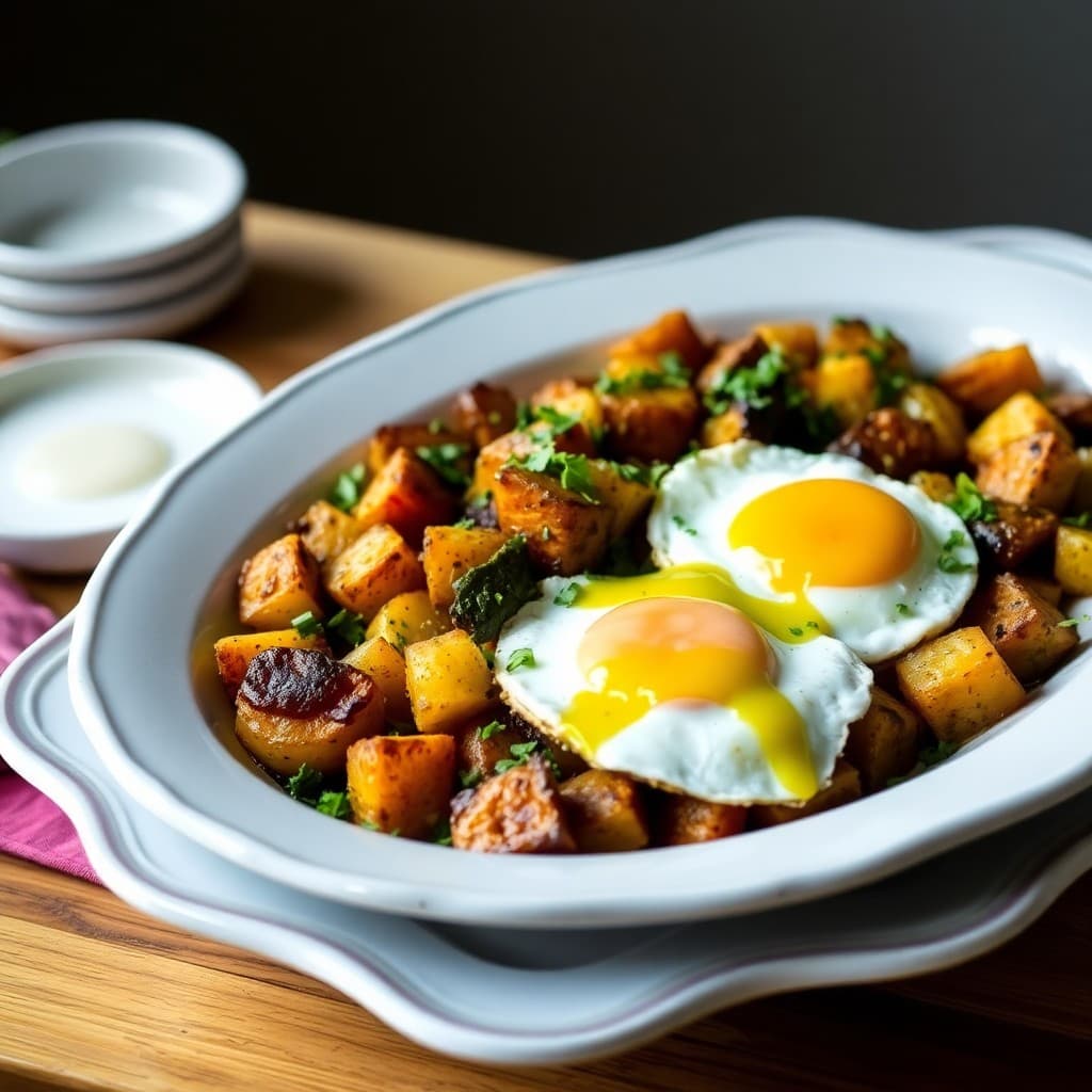 Sunnyside Olive Oil Veggie Hash