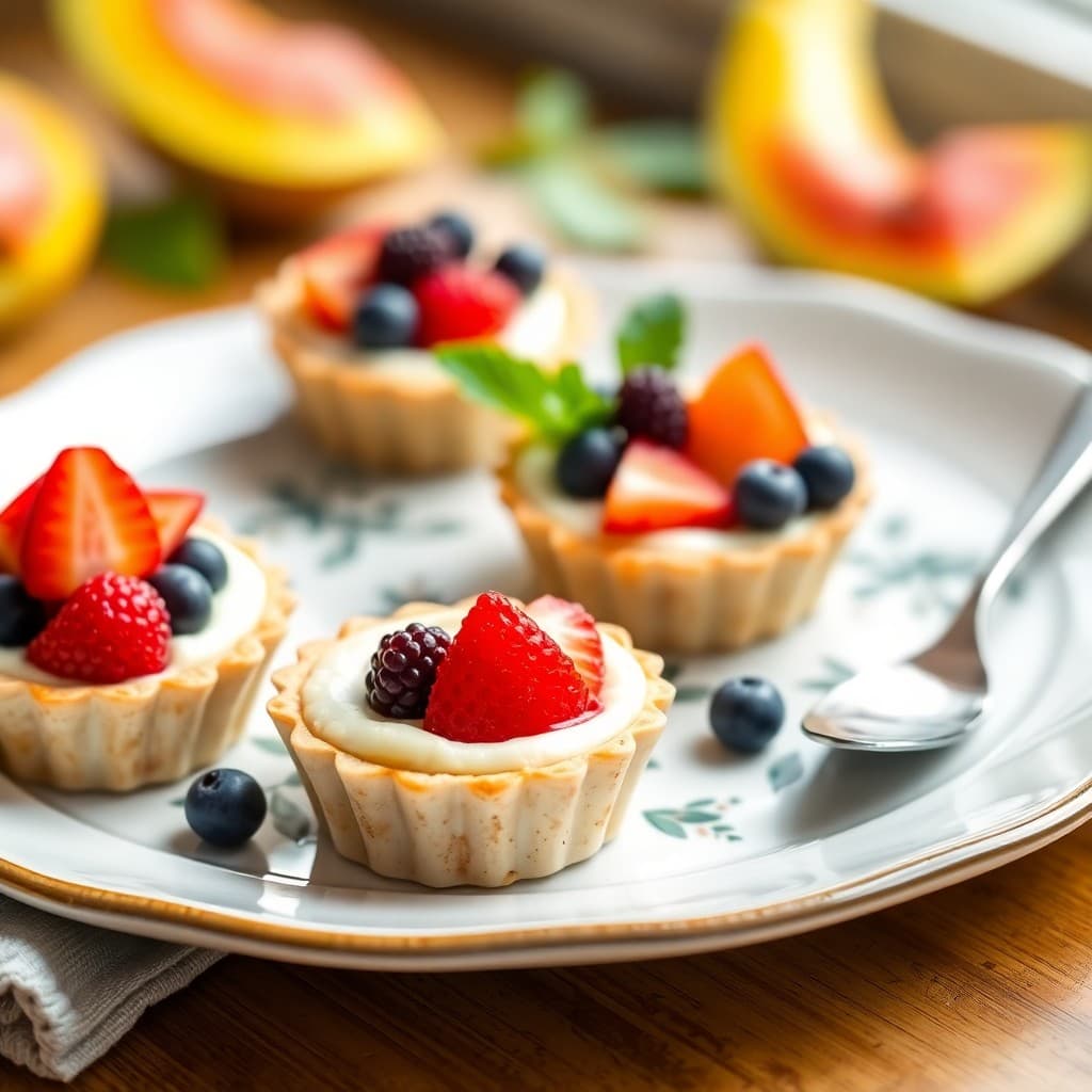 Brazilian Tropical Fruit Mousse Tarts