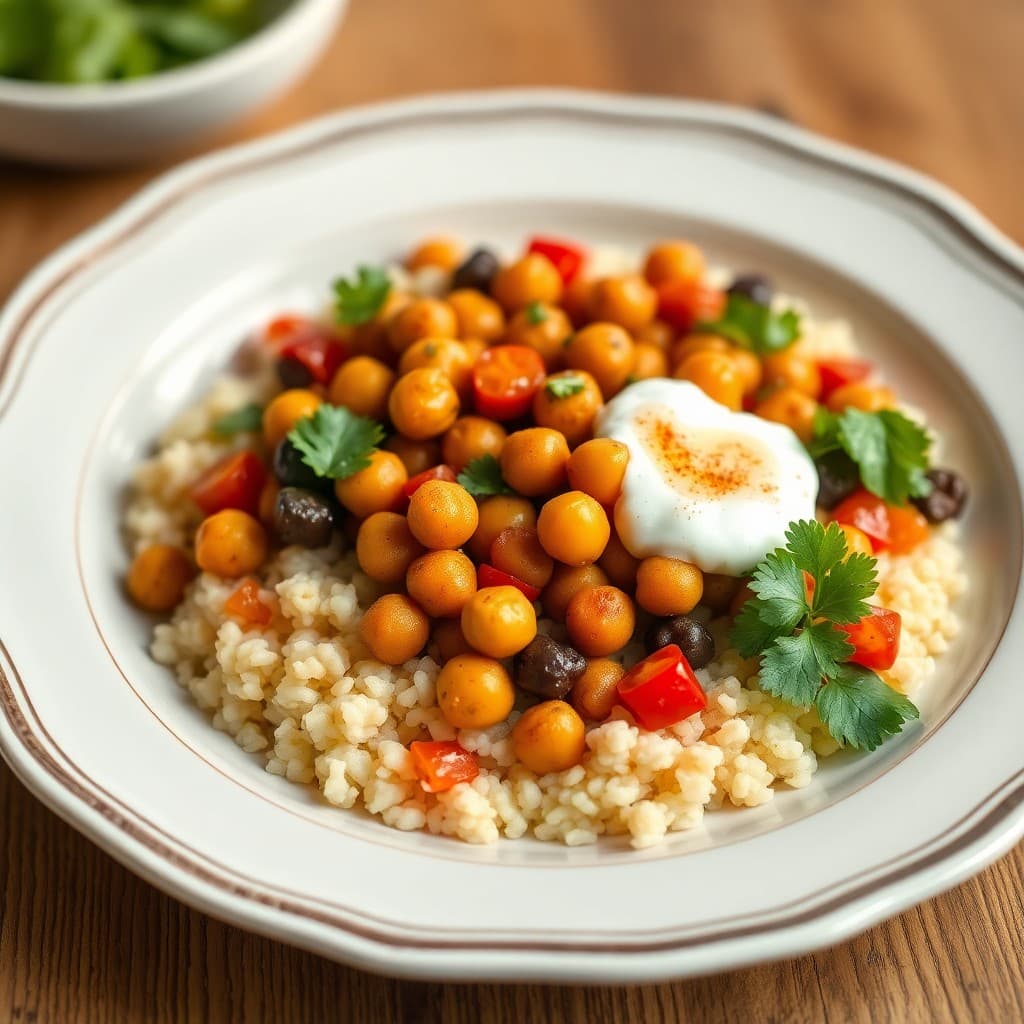Moroccan Spiced Chickpea Bowls