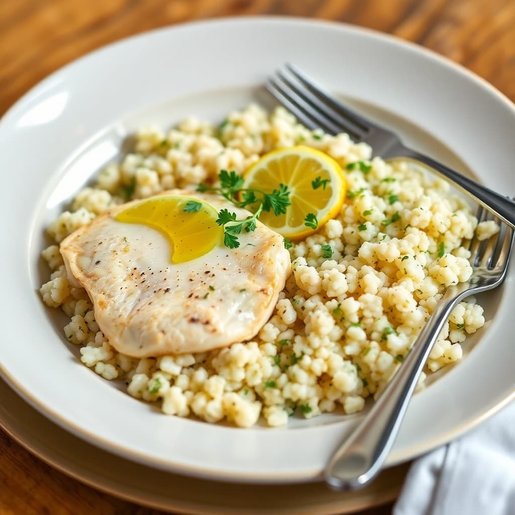 Lively Lemon Chicken Piccata with Herbed Couscous