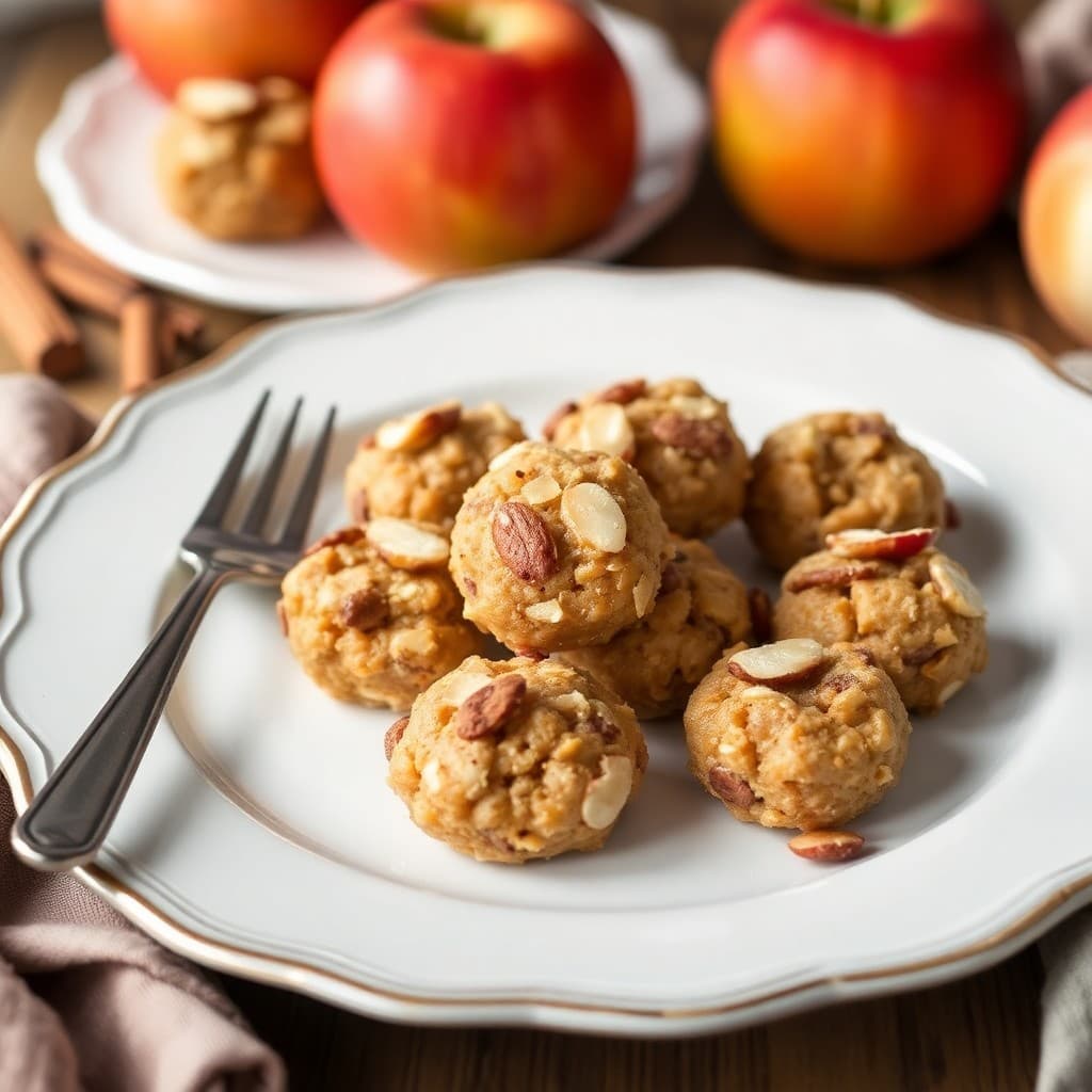 Autumn Apple and Almond Snack Bites