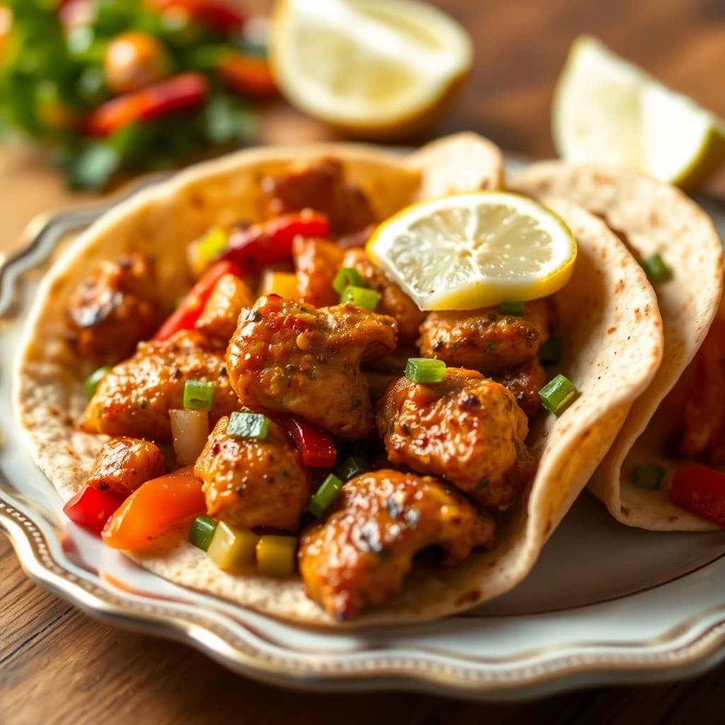 Sizzling Lemon Pepper Chicken Fajitas