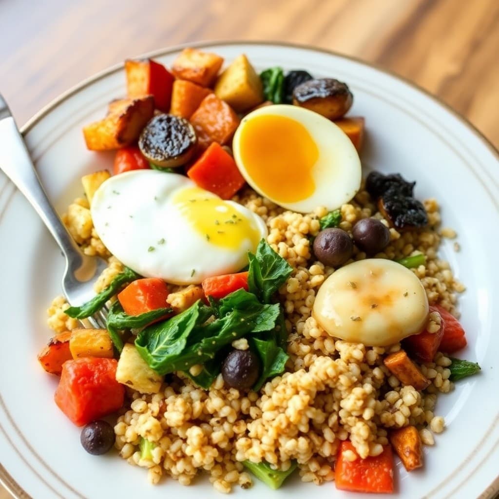 Autumn Roasted Veggie and Quinoa Bowl