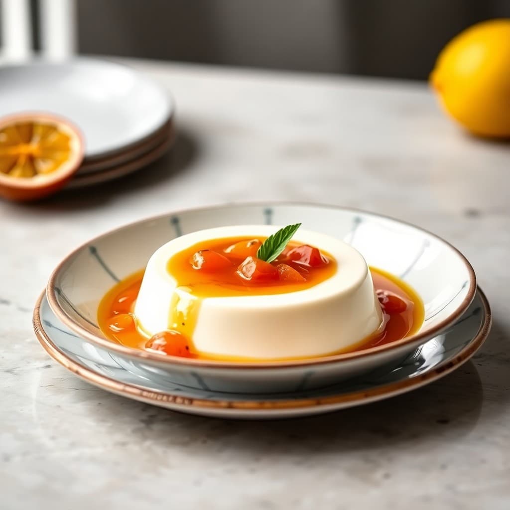 Vietnamese Lemongrass Panna Cotta