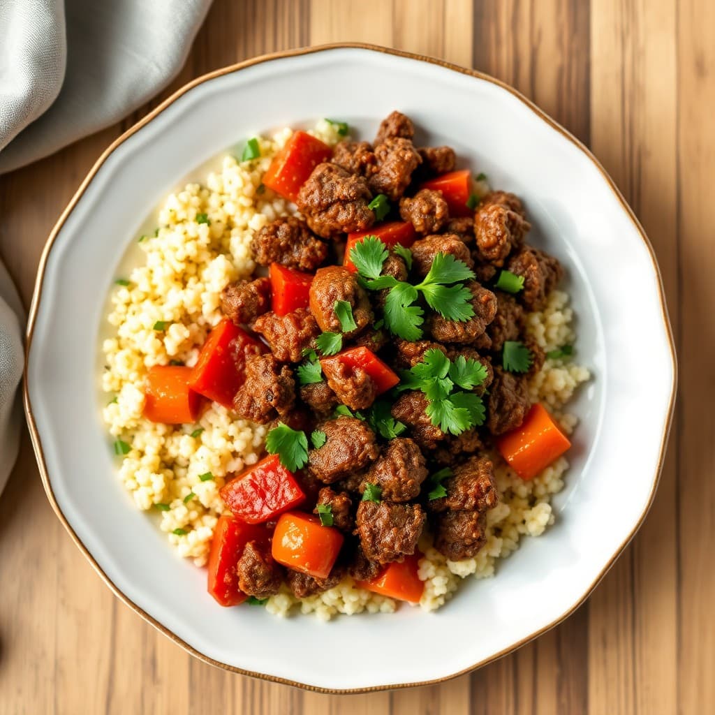 Moroccan-Spiced Beef & Quinoa Bowls