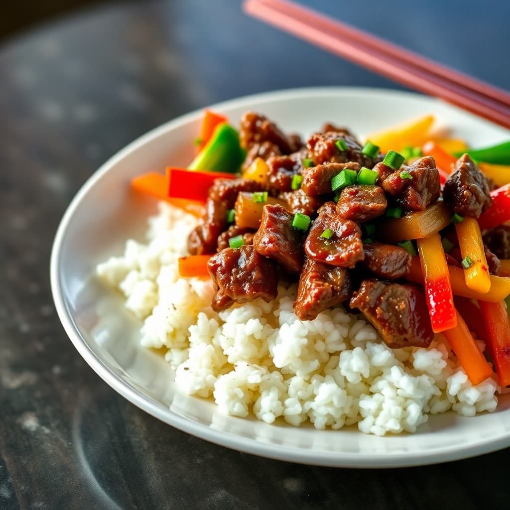 Korean Beef & Vegetable Rice Bowls