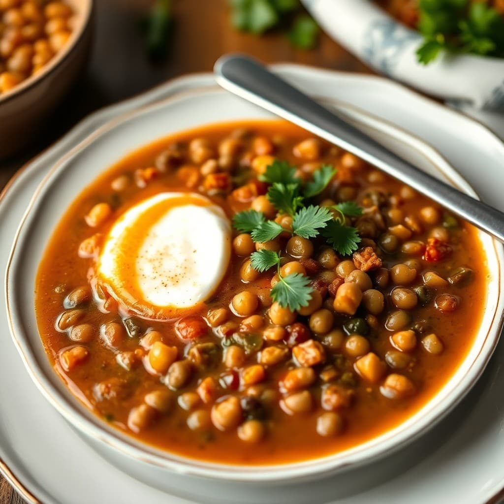 Moroccan Harira Breakfast Soup