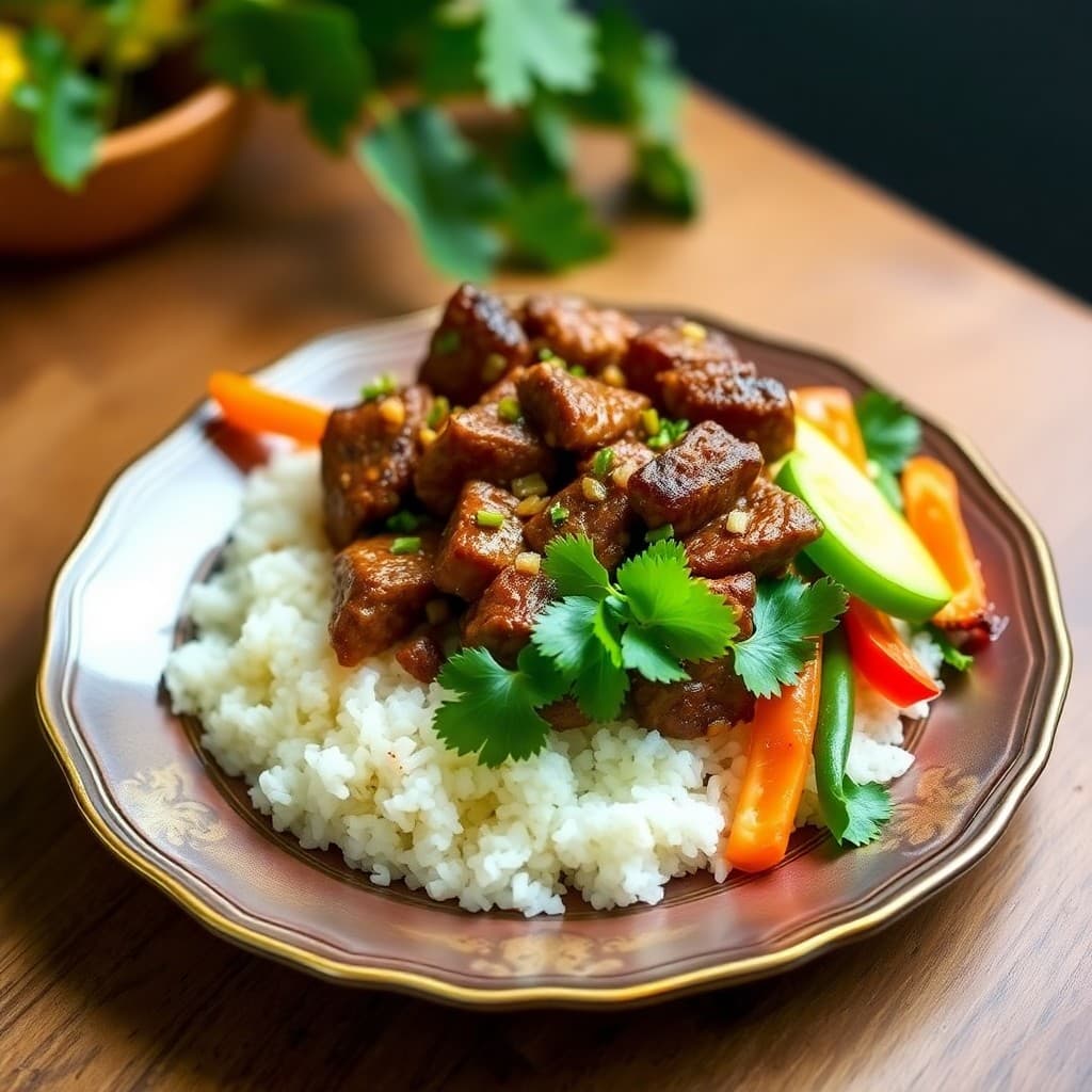 Sizzling Vietnamese Lemongrass Beef Bowls