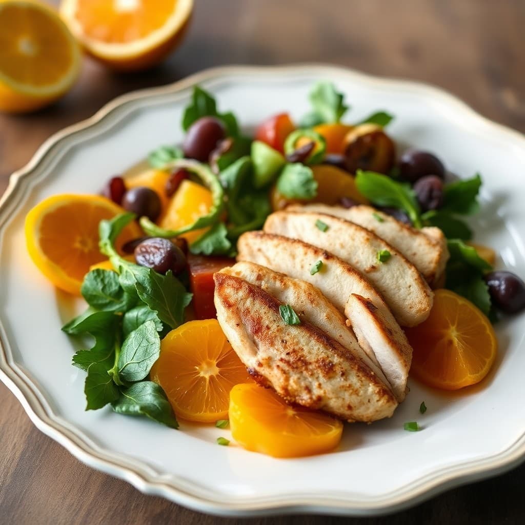 Winter Citrus Salad with Grilled Chicken