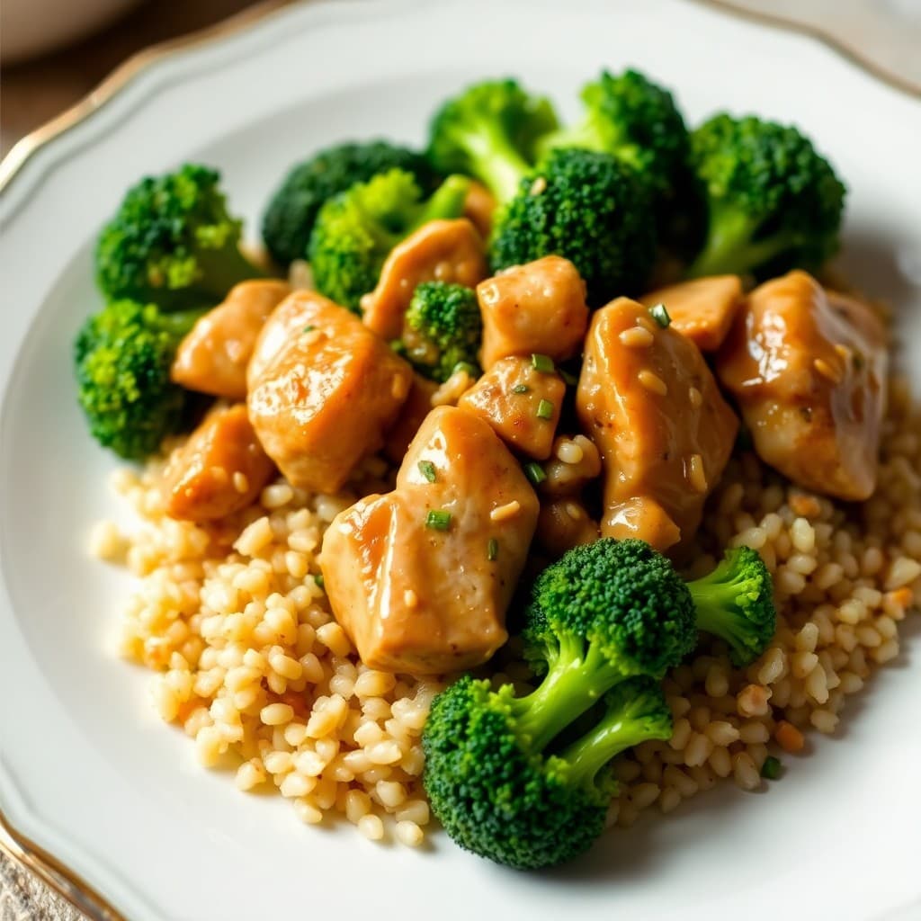 Ginger-Garlic Chicken Stir-Fry with Broccoli and Quinoa