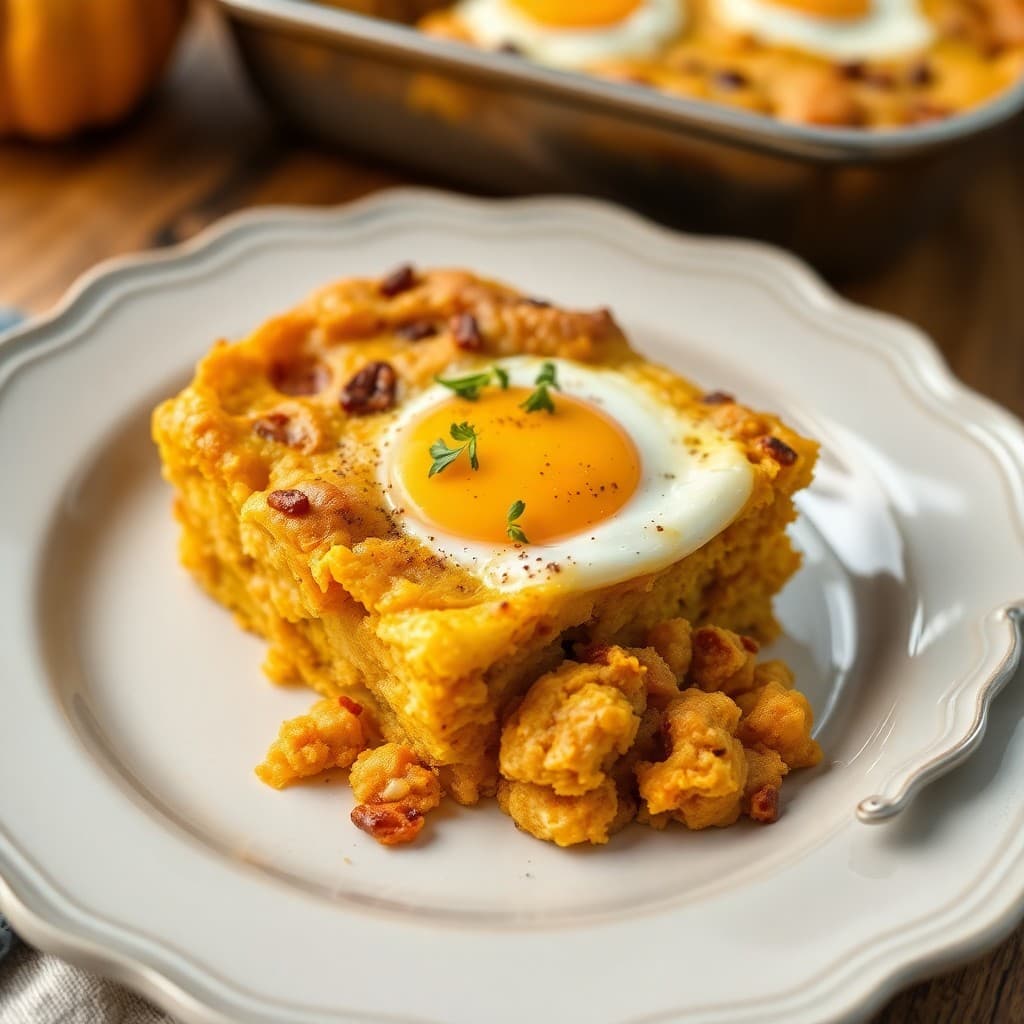 Pumpkin Spice Keto Breakfast Bake