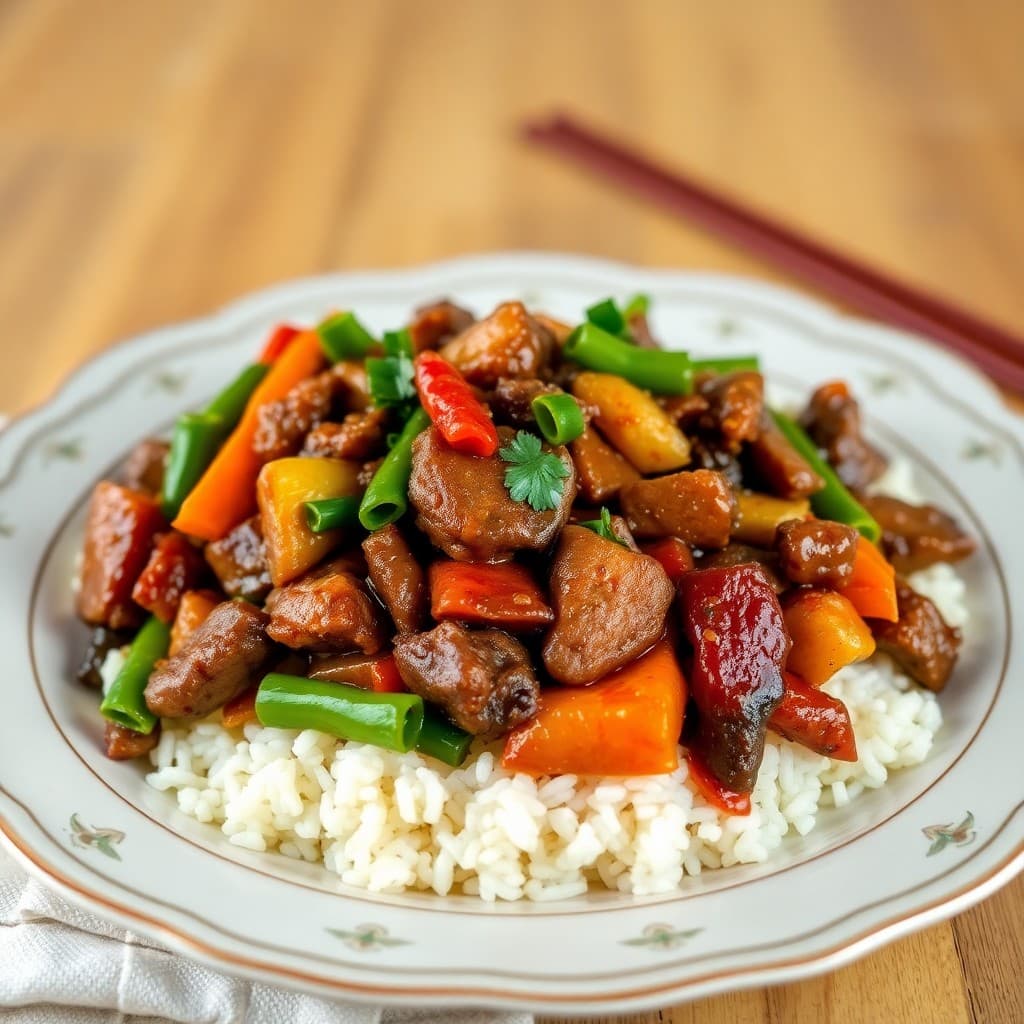Sizzling Szechuan Beef and Veggie Stir-Fry