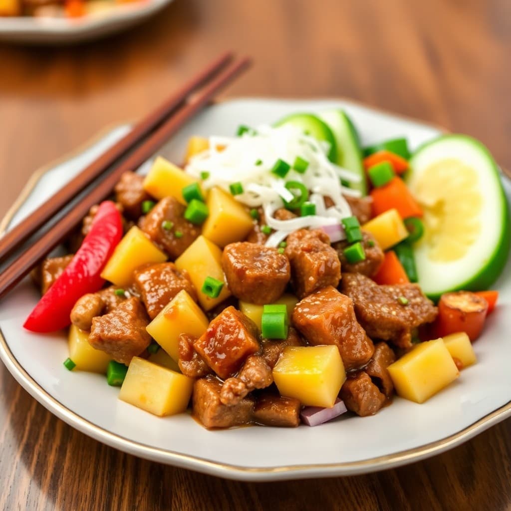 Teriyaki Beef Pineapple Stir-Fry Bowls