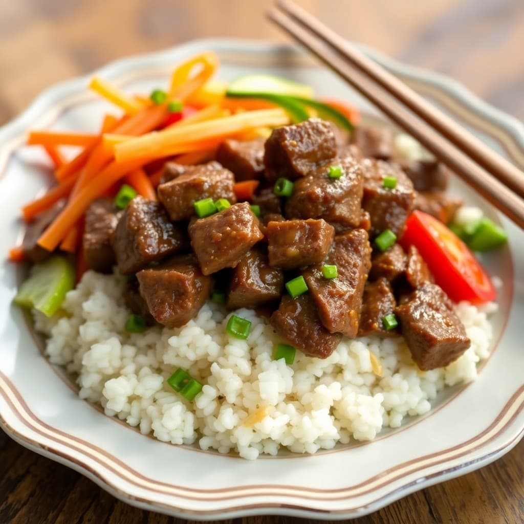 Korean Bulgogi Beef and Veggie Bowls