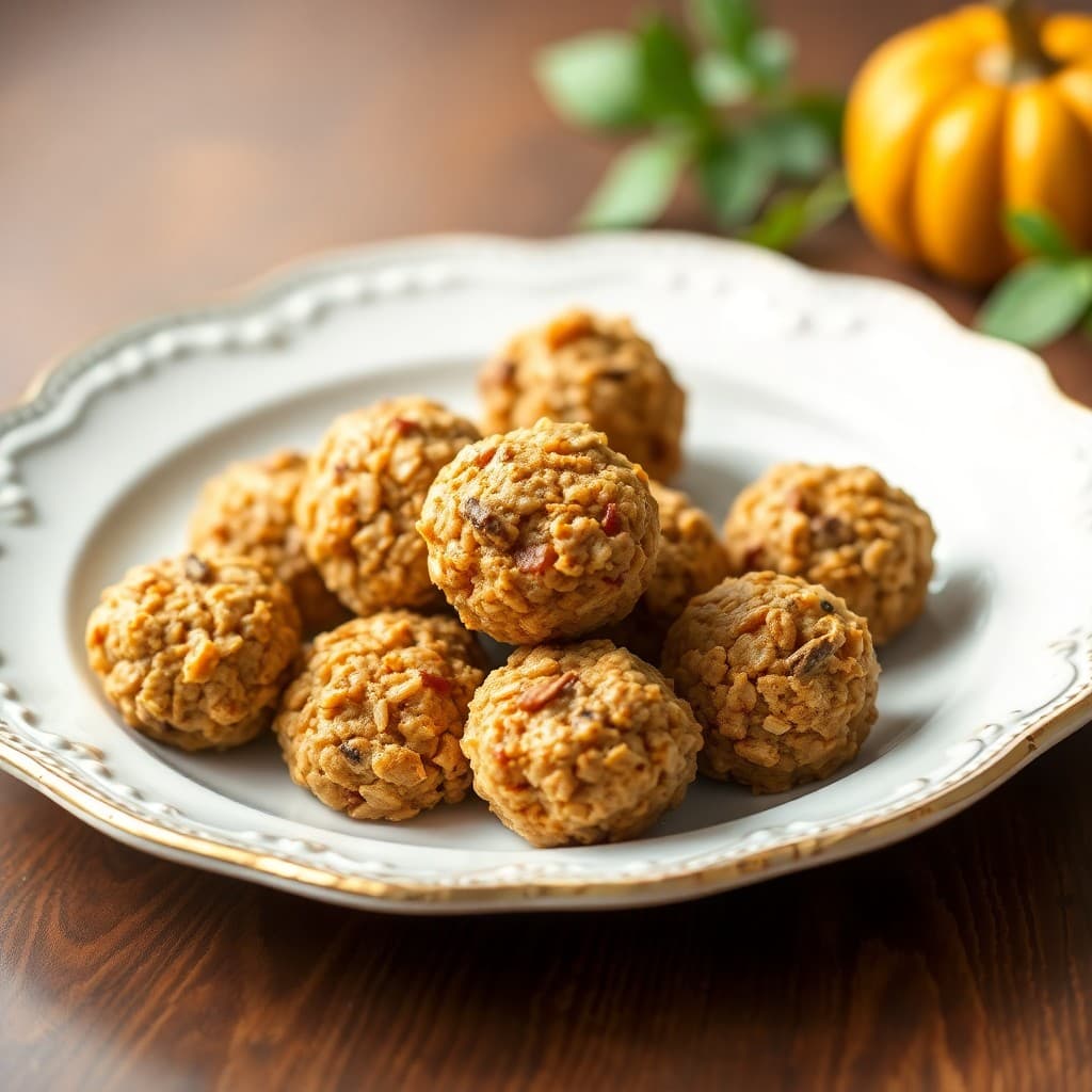 Pumpkin Spice Oatmeal Bites