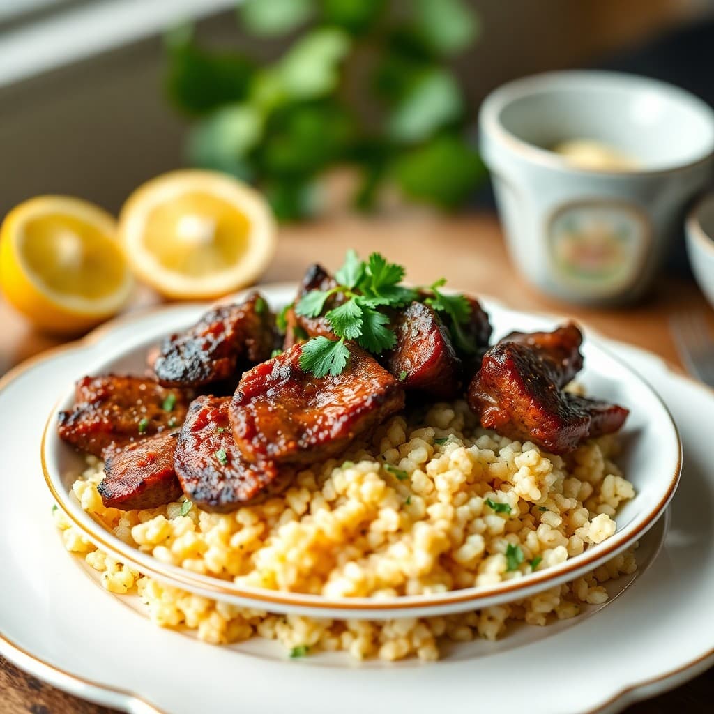 Vibrant Brazilian Picanha Bowls with Coconut Lime Rice