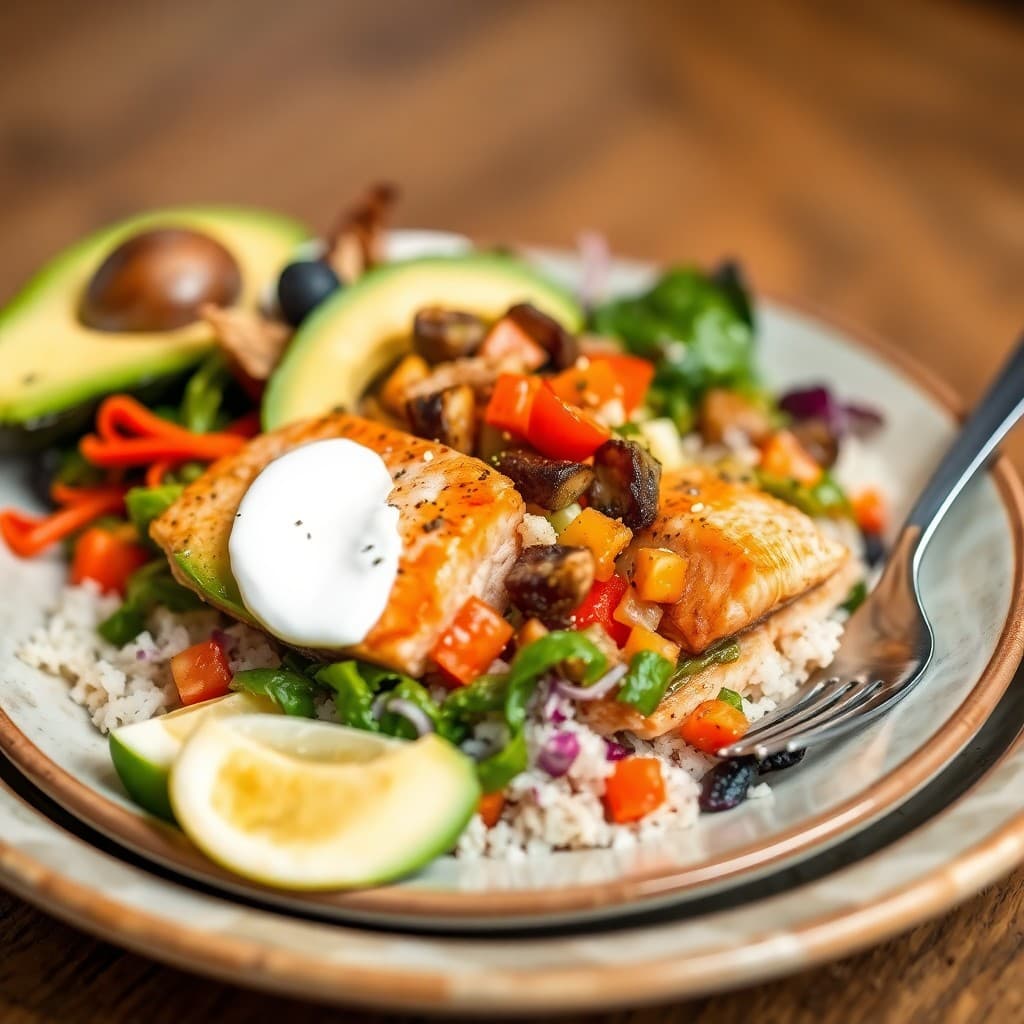 Protein-Packed Salmon Avocado Bowl