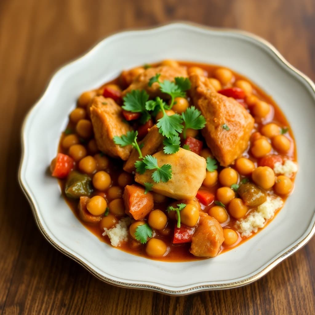 Moroccan Chicken & Chickpea Stew