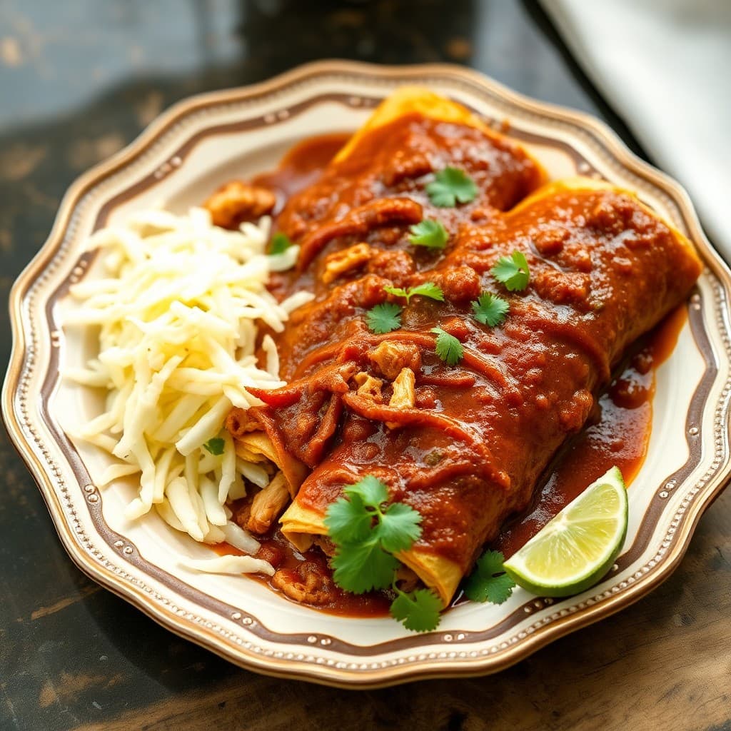 Mexican Chicken Mole Enchiladas