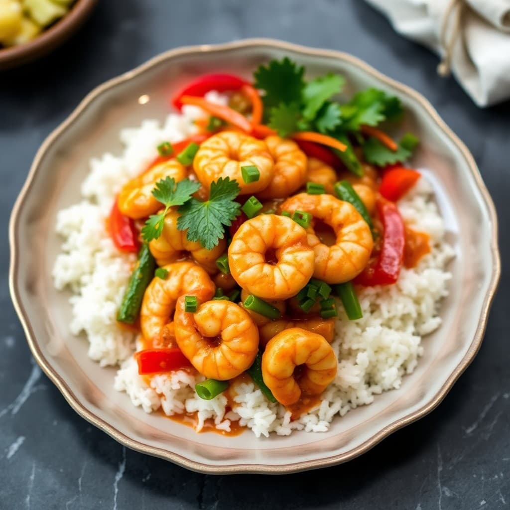 Coconut Curry Shrimp Stir-Fry