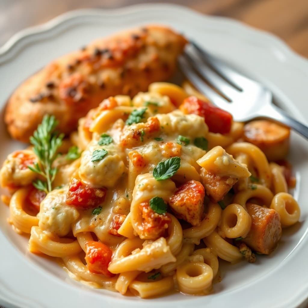 Tuscan Chicken Pasta Bake