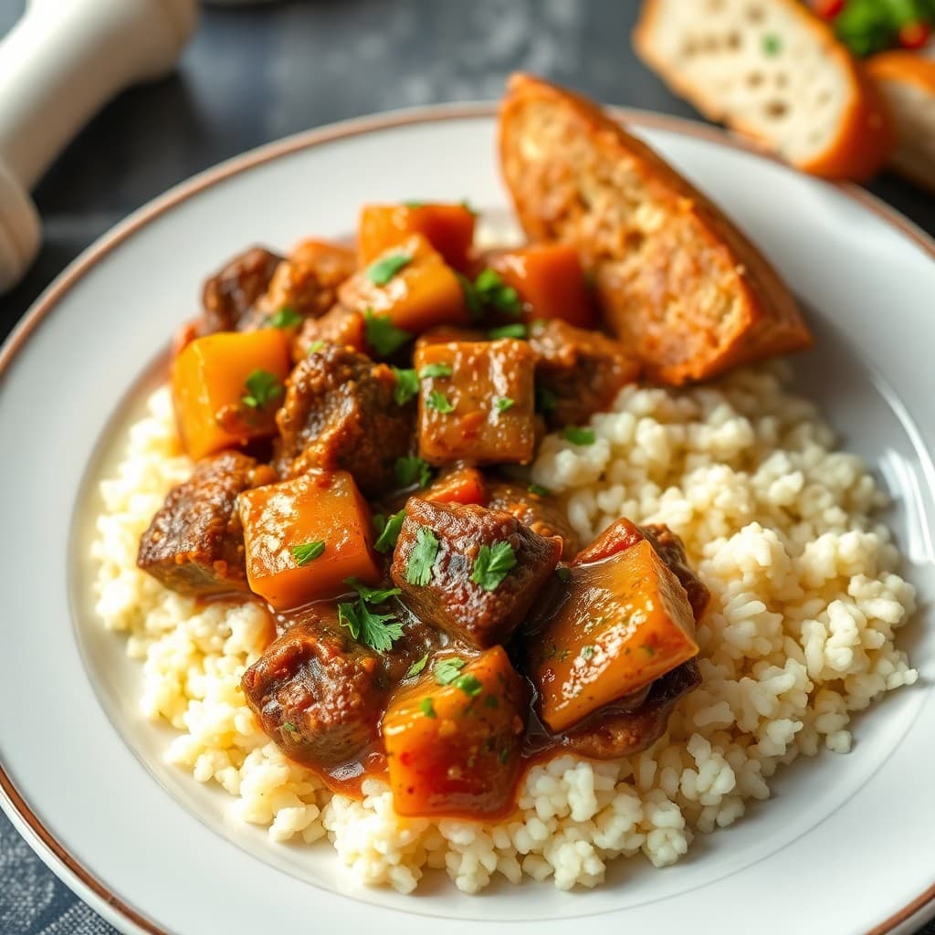 Moroccan Spiced Beef and Vegetable Stew