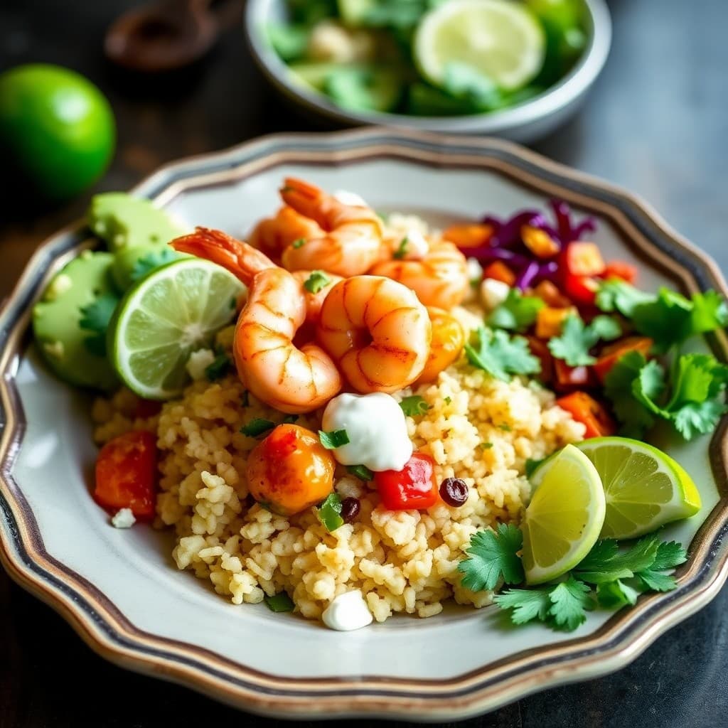 Chipotle Lime Shrimp Burrito Bowls