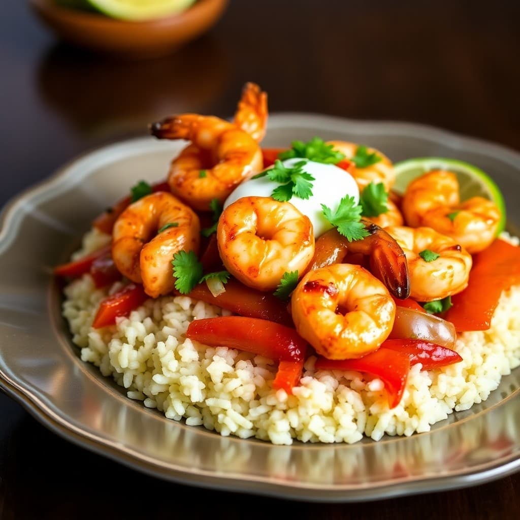 Sizzling Shrimp Fajita Bowls