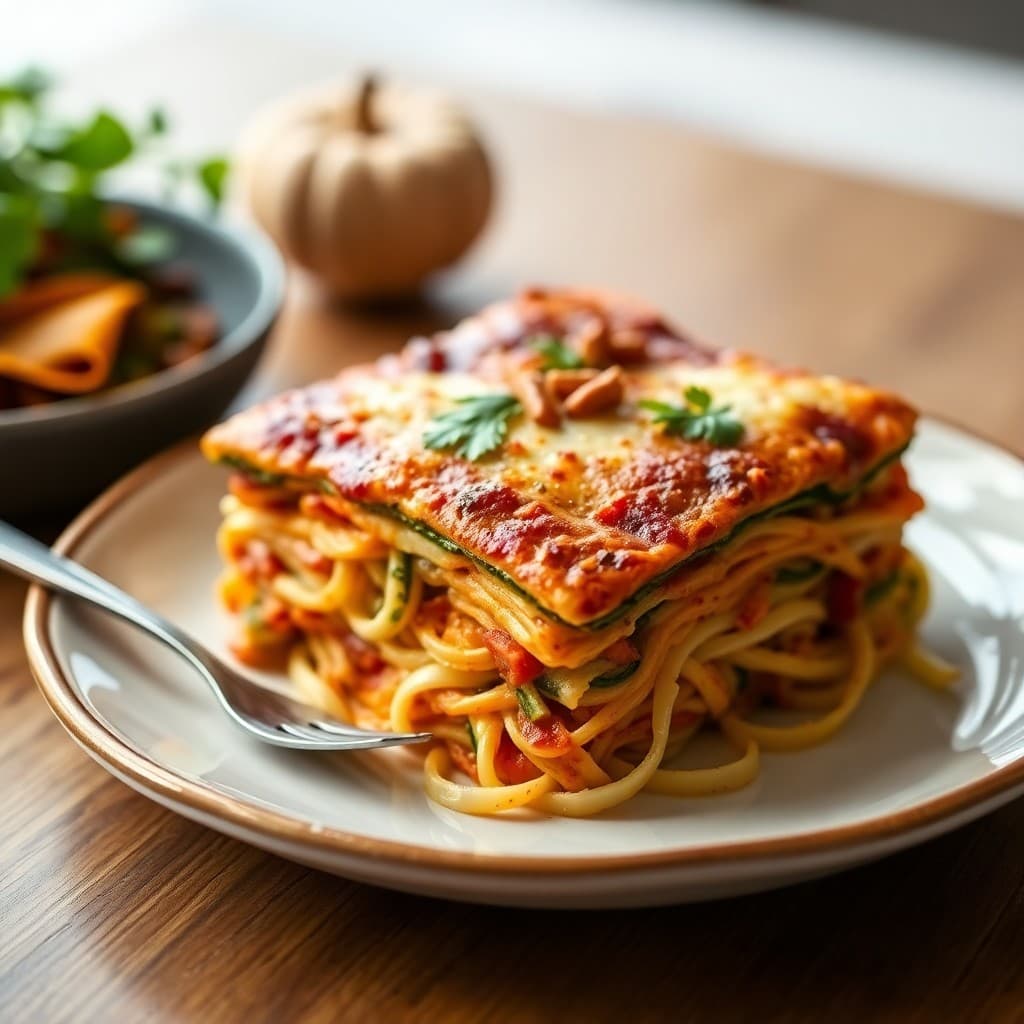 Autumn Keto Zucchini Lasagna