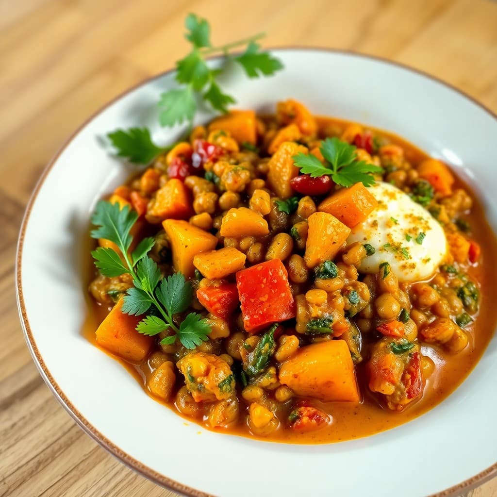 Indian Lentil and Vegetable Curry