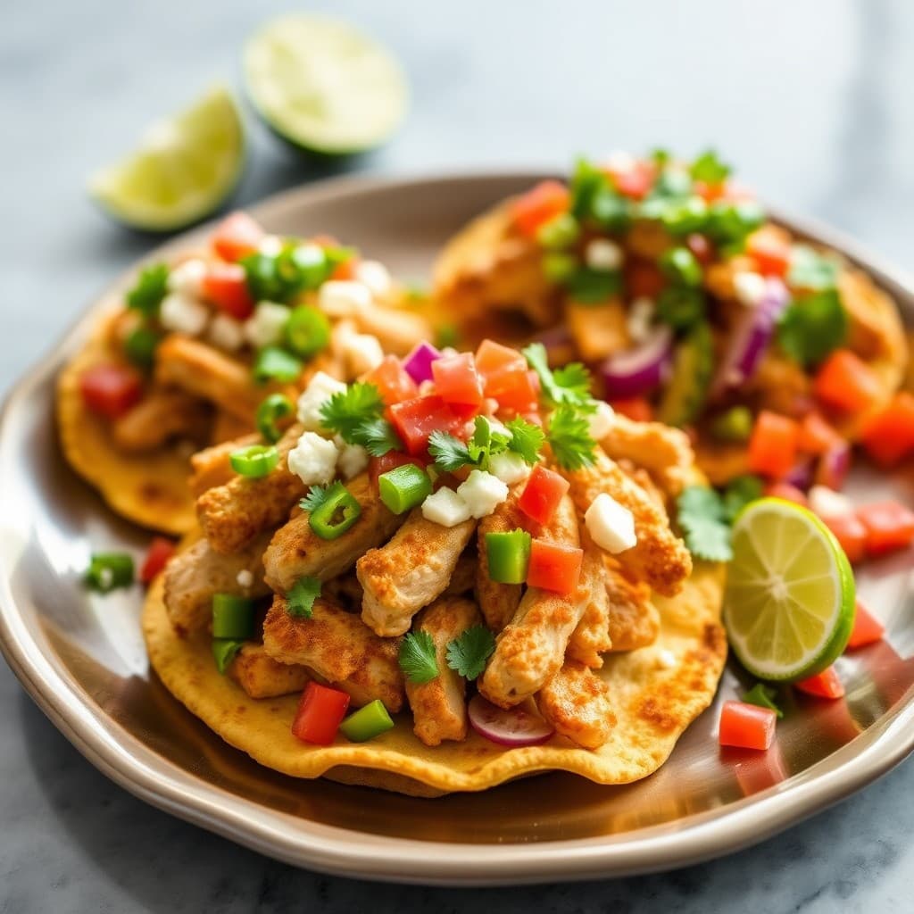 Zesty Lime Chicken Tostadas