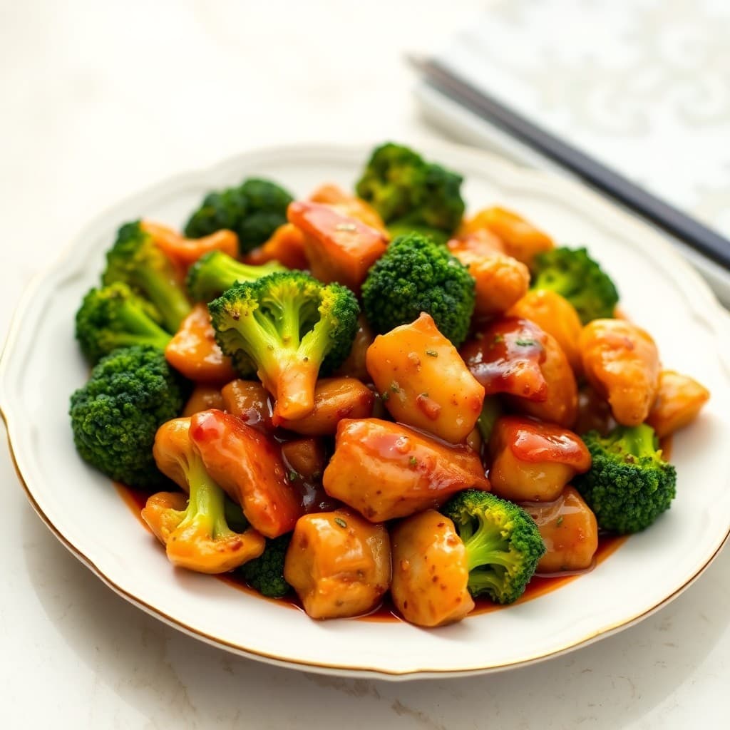 Teriyaki Chicken Stir-Fry with Broccoli and Cauliflower