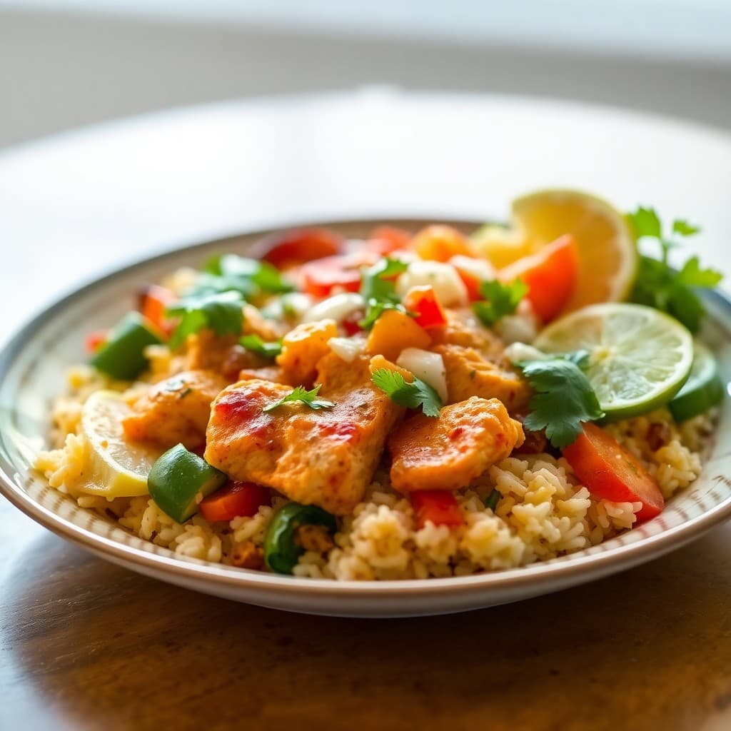 Citrus-Marinated Chicken Fajita Bowls