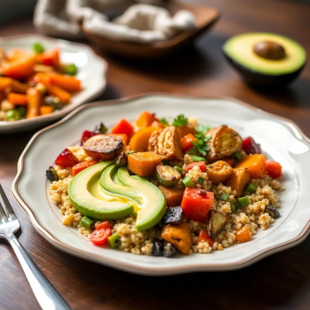 Satiating Roasted Vegetable and Quinoa Bowl
